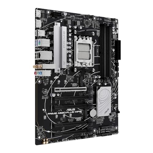 Prime A620-PLUS WIFI6 AMD A620 AM5 ATX Motherboard, DDR5, PCIe 4.0, Dual M.2 Slots, WiFi 6, DisplayPort/HDMI™, Rear & Front USB 5Gbps Type-C®, SATA 6 Gbps, Two-Way AI Noise Cancelation, Aura Sync Bild 4