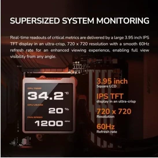CPU Wasserkühlung Poseidon Vistek Pro 240,ARGB,Weiß Bild 4