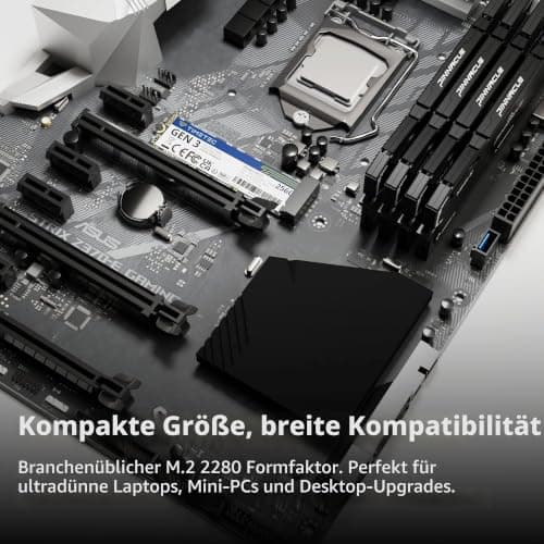 Timetec SSD 256GB NVMe PCIe Gen3x4 8Gb/s M.2 2280 3D NAND TLC 150TBW High Performance SLC Cache Read/Write Speed Up to 1,600/1,000 MB/s Internal Solid State Drive (256GB) Bild 8