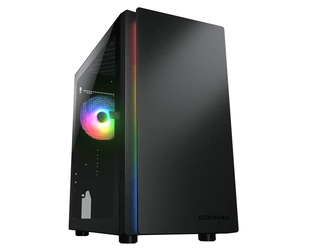 COUGAR Purity RGB Reines und Elegantes ARGB Mini Tower Gehäuse – Schwarz (Schwarz) Bild 2