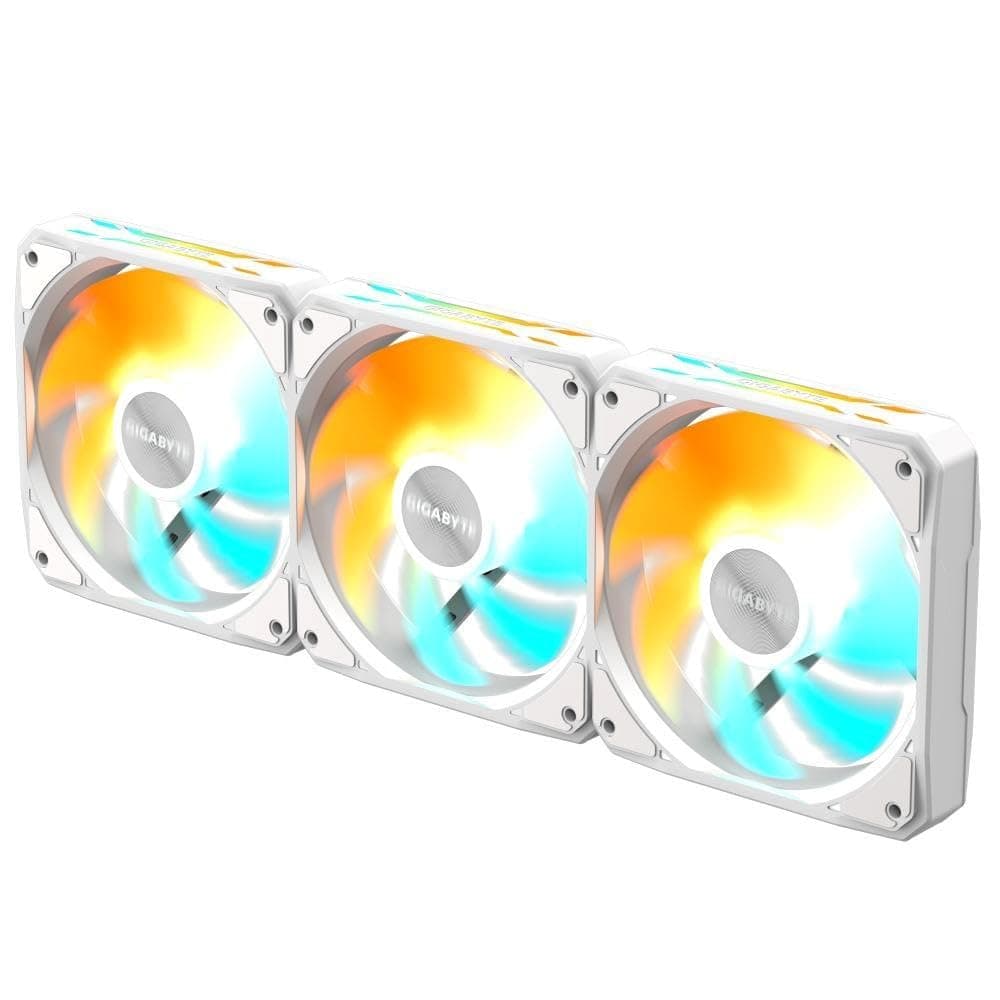 GIGABYTE GBT EZFAN1203 ICE 120 mm PC-Gehäuselüfter, hoher Luftstrom und leiser Betrieb, langlebiges Gleitlager, schwarzes Design, universelle 120 mm Kompatibilität Bild 2
