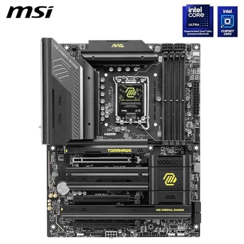MSI MAG Z890 Tomahawk WiFi Mainboard, ATX - Unterstützt Intel Core Ultra Prozessoren (Series 2), LGA 1851 - DDR5 Memory Boost 4 x DDR5 (9200+ MT/s OC), 1 x PCIe 5.0 x16, 1 x M.2 Gen5, 5G LAN, Wi-Fi 7 Bild 4