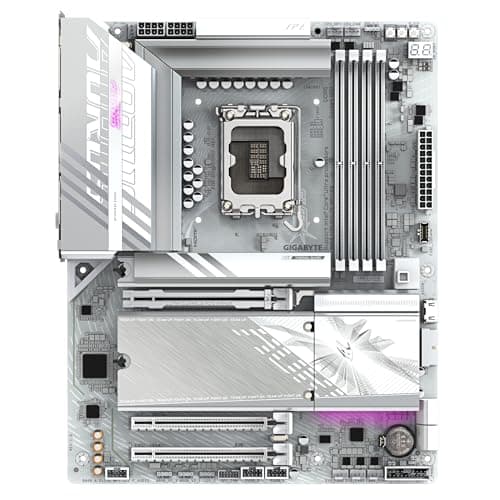 GIGABYTE B860 AORUS Elite WIFI7 Ice Mainboard - Intel Core Ultra CPUs, 14+1+2+1 Phasen VRM, bis zu 9200MHz DDR5, 1xPCIe 5.0 + 2xPCIe 4.0 M.2, 2,5 GbE LAN, WiFi 7, USB 4 Bild 4