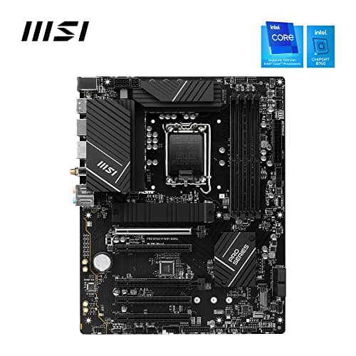MSI PRO B760-P WiFi DDR4 Mainboard, ATX - Unterstützt Intel 12., 13. & 14. Gen Core Prozessoren, LGA 1700 - DDR4 Memory Boost 5333+MHz/OC, PCIe 4.0 x16 Slots, M.2 Gen4 Slots, 2.5G LAN, Wi-Fi 6E Bild 4