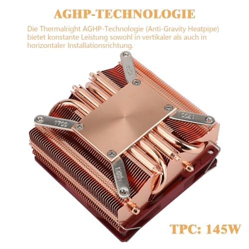 Thermalright AXP90-X53 Full Low Profile ITX CPU Luftkühler, 53mm Höhe, TL-9015R Slim PWM Lüfter, AGHP Technologie, für AMD AM4 AM5 / Intel 1700/1150 / 1151/1155 / 1156/1200 (reine Kupferversion) AXP90 X53 Full 53mm Bild 8