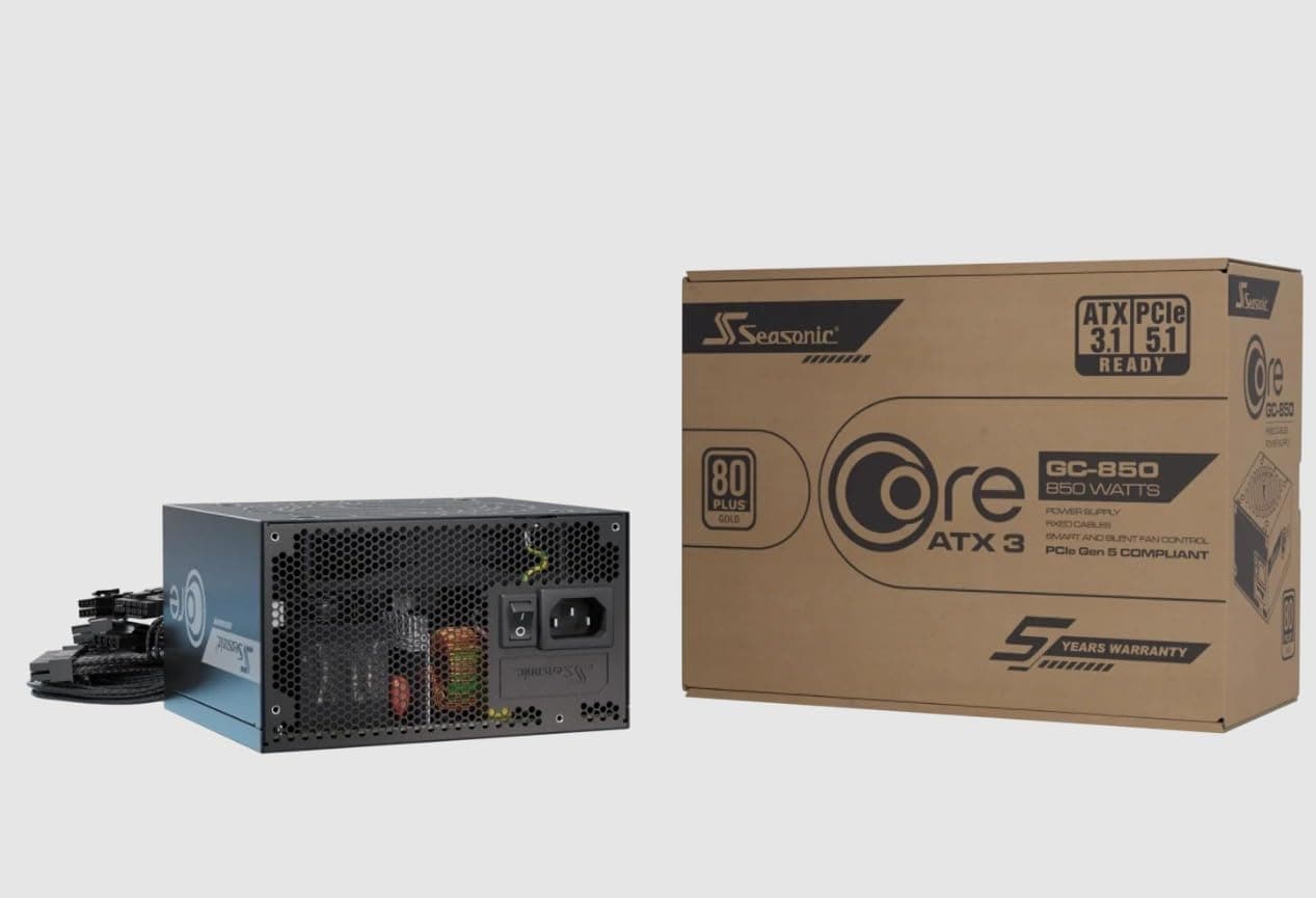 Seasonic Netzteil 850W Core GC-850 ATX3 (80+Gold)