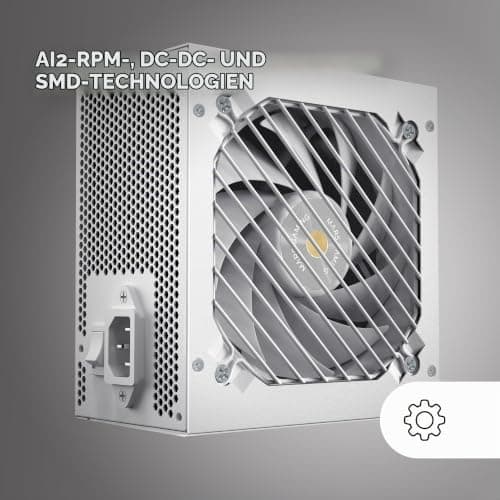 MARSGAMING MPB850SI, PC-ATX-Netzteil 850W, 7 Jahre Garantie, 80Plus Bronze 230V, 90% Effizienz, SI Extreme Silence Lüfter mit Kupferkern, AI2-RPM-, DC-DC- und SMD-Technologien, Weiß MPB850SIW Bild 6
