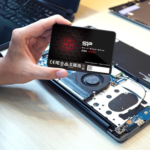 Silicon Power 256GB SSD 3D NAND A5X SLC Cache Performance Boost SATA III 2.5" 7mm (0.28") Internal Solid State Drive (SP256GBSS3A55S25AY) Bild 6