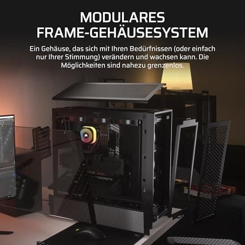 Case Per Pc - Corsair - Frame 4000d Rs - MiD-Tower - Nero - CC-9011312-ww FRAME 4000D RS Schwarz Bild 6