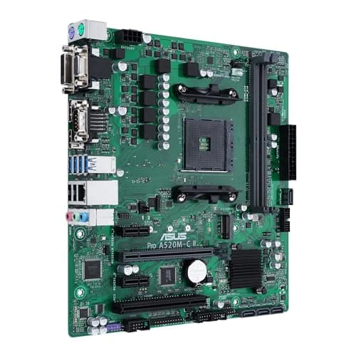 ASUS PRO A520M-C II/CSM Business Mainboard Sockel AMD AM4 (mATX, LPC Debug Header, ASUS Control Center Express, unterstützt SMBUS-Header, Remote IT Management) Bild 8