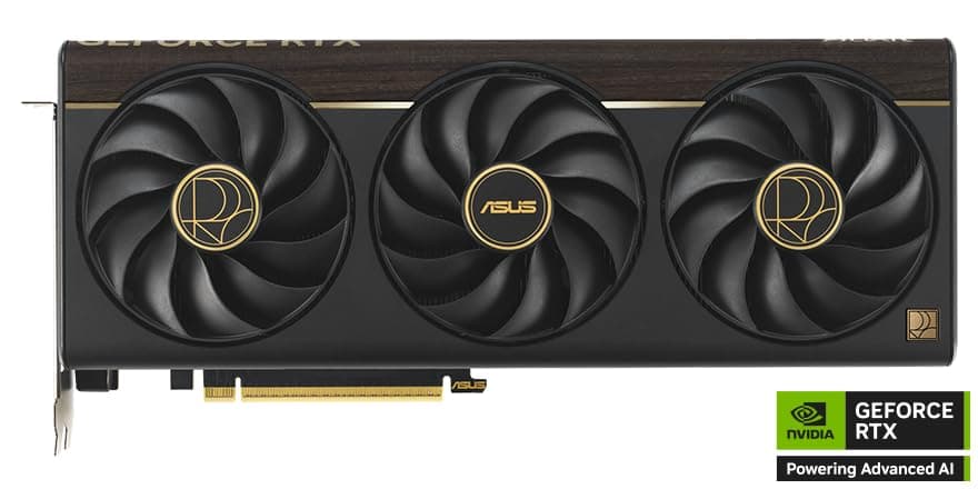 ASUS ProArt GeForce RTX 5080 16GB OC Edition GDDR7 Content Creation Grafikkarte (NVIDIA Blackwell, DLSS 4, Gaming, 2,5-Slot, PCIe 5.0, 1x USB-C, 1x HDMI 2.1b, 2x DisplayPort 2.1b, PROART-RTX5080-O16G) Bild 3