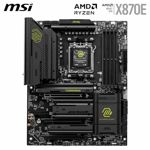 MSI MAG X870E Tomahawk WiFi Mainboard, ATX - Unterstützt AMD Ryzen 9000/8000 / 7000 Prozessoren, AM5-80A SPS VRM, DDR5 Memory Boost 8400+ MT/s (OC), PCIe 5.0 x16, M.2 Gen5, Wi-Fi 7, 5G LAN Bild 4