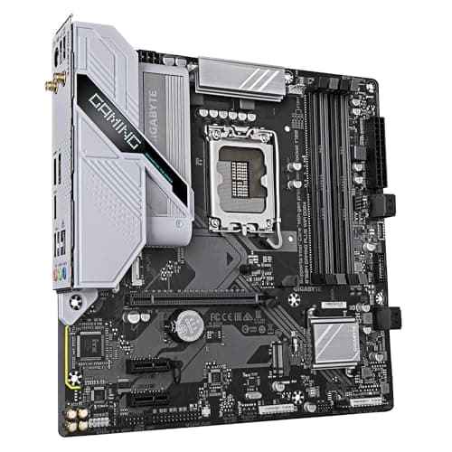 GIGABYTE B760M Gaming Plus WiFi DDR4-Mainboard - Unterstützt 14. Gen. Intel Core CPUs, 4+1+1 Phasen VRM, bis zu 5333 MHz DDR4 (OC), 2xPCIe 4.0 M.2, Wi-Fi 6, 1 GbE LAN, USB 3.2 Gen 1 Bild 6