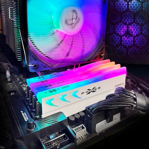 Silicon Power DDR5 16GB Storm RGB 6000MT/s (PC5-48000) 288-pin CL36 1.35V UDIMM Desktop Memory Module RAM SP016GXLWU60FFSK Grau Bild 8