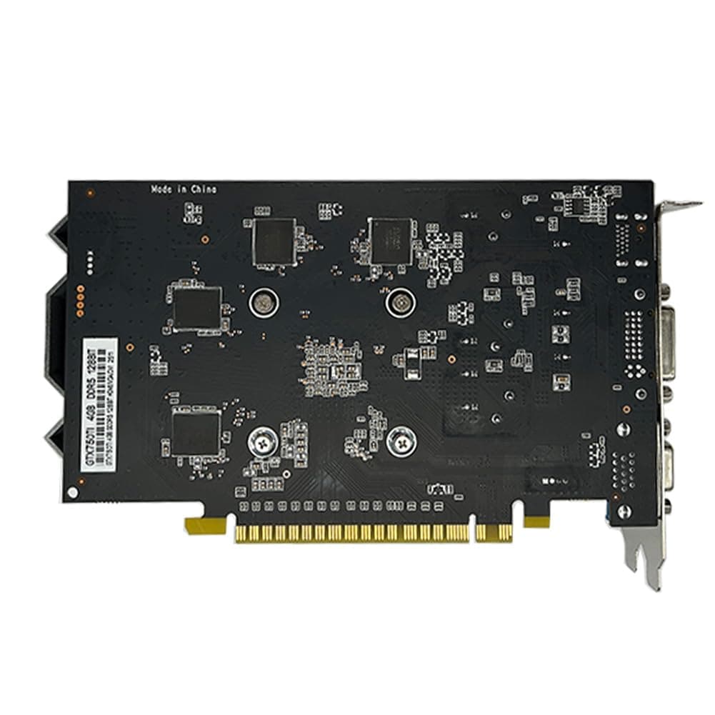 QTHREE GTX 750 Ti 4GB 128-bit Grafikkarte, Dual Fans, HDMI, VGA, DVI, Low Profile Grafikkarten PC, Computer GPU, Low Power, PCI Express x16, DirectX 12 Bild 5