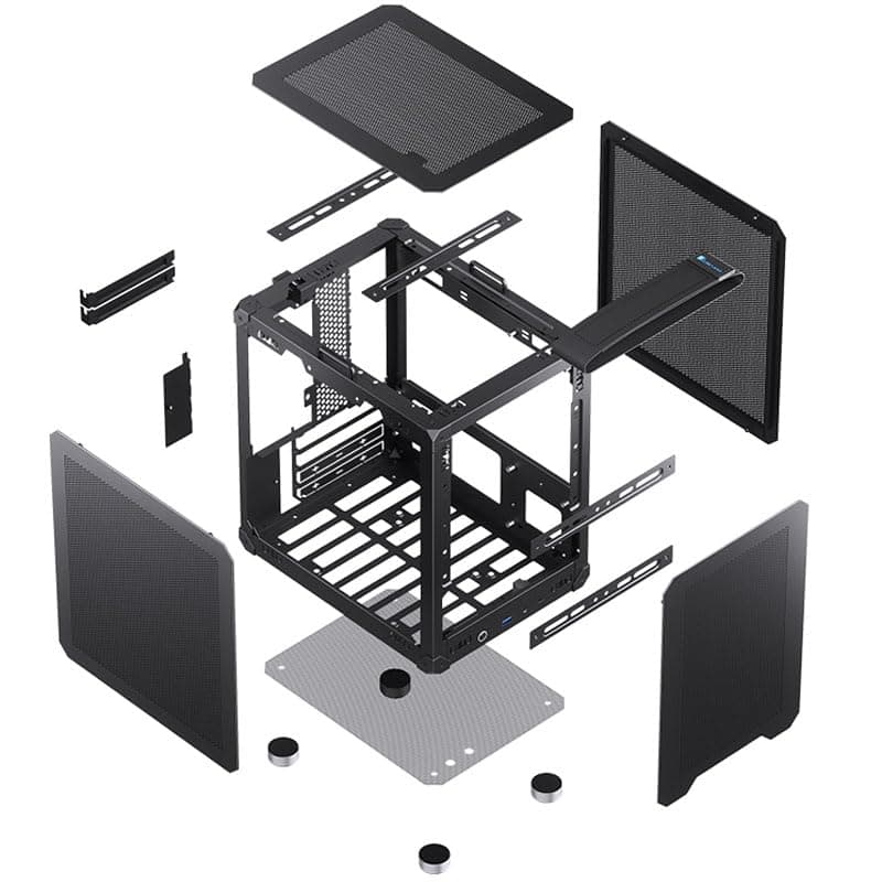 Jonsbo C6 Gehäuse - Schwarz Bild 5