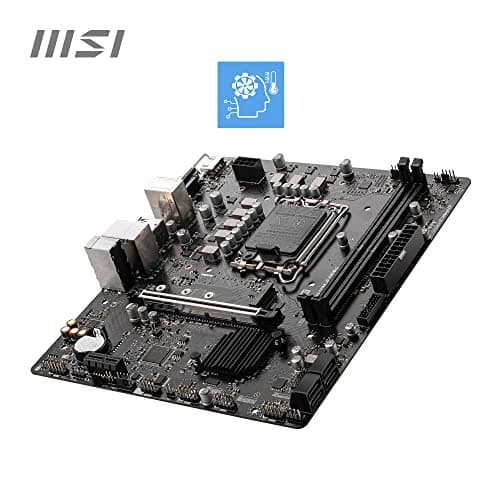 MSI PRO H610M-E DDR4 Motherboard, Micro-ATX - Unterstützt Intel 12th Gen Core Prozessoren, LGA 1700-2X DIMM (3200MHz), 1x PCIe 4.0 x16 Slot, 1 x M.2 Gen3, USB 3.2 Gen1, 1G LAN, HDMI 1.4 & VGA Bild 7