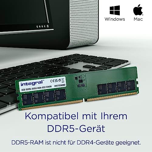 Integral 16GB DDR5 RAM 5600MHz DIMM PC-Desktop-Arbeitsspeicher-Modul Bild 6