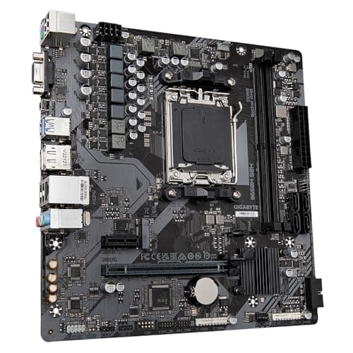 GIGABYTE B650M S2H Mainboard - AMD Ryzen 9000er-Serie, 5+2+2 Phasen VRM, bis zu 6400 MHz DDR5 (OC), 1xPCIe 4.0 M.2, GbE LAN, USB 3.2 Gen 1 Bild 3