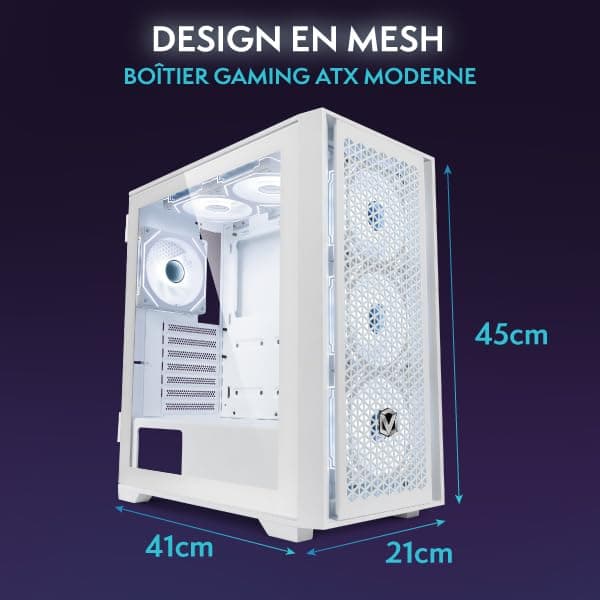 Vibox IV-540 Gaming PC • AMD Ryzen 7 5700X 8-Kern • Nvidia RTX 5090 32GB • 32GB RAM • 2TB NVMe M.2 SSD • Windows 11 • WLAN 6 + Bluetooth 5.4 Weiß 2 TB 32 GB RTX 5090 Windows 11 Home Bild 6