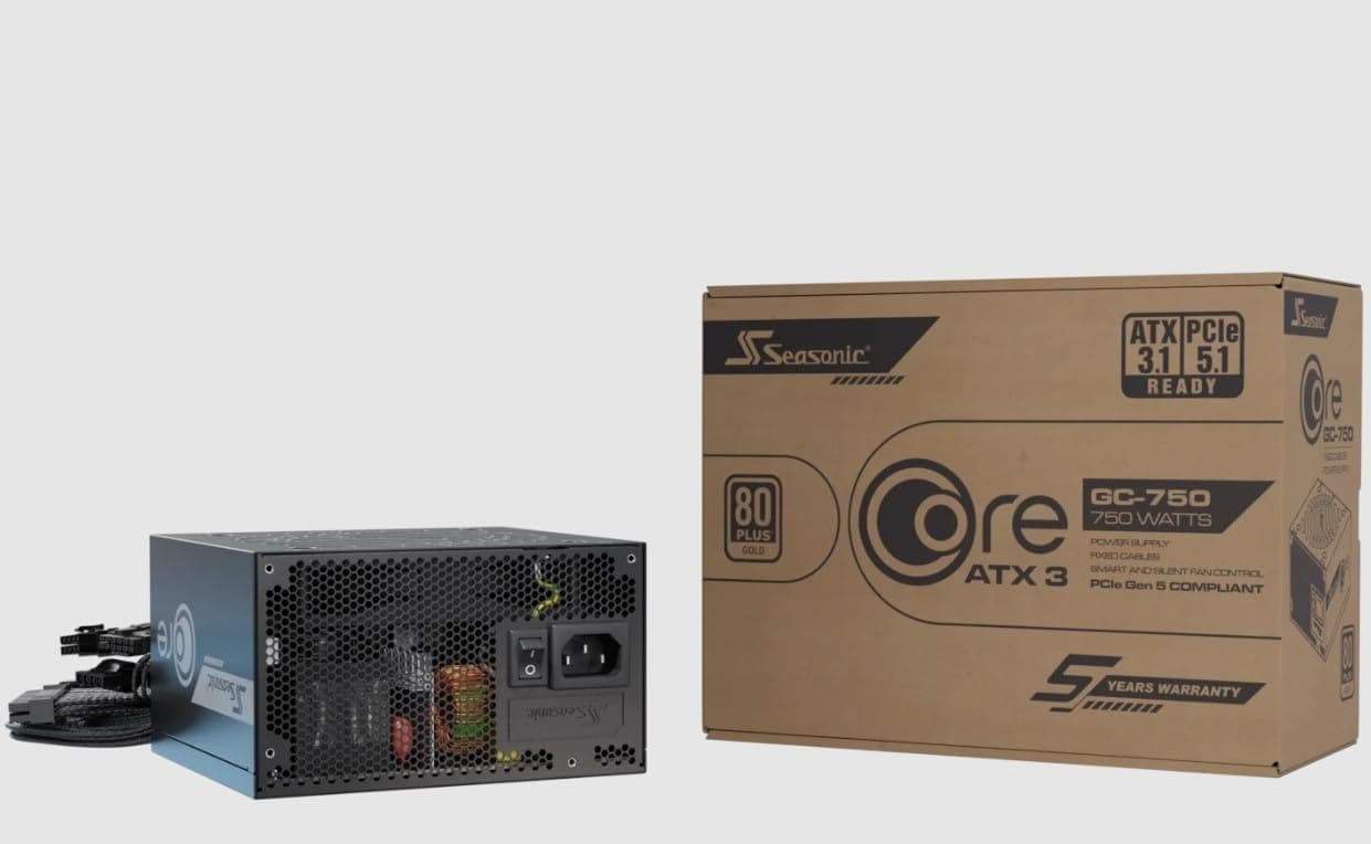 Seasonic Netzteil 750W Core GC-750 ATX3 (80+Gold)