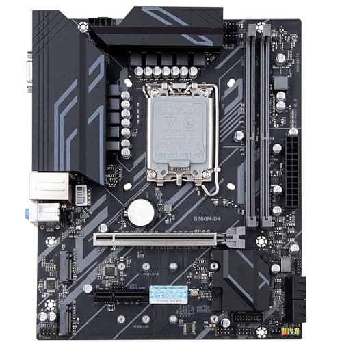 Simpletek - Mainboard kompatibel B760M-D4 LGA 1700 Micro-ATX Chipsatz B760 | 2X DDR4 MAX 64GB | 4xSATA3.0 6Gbps | VGA HDMI Displayport Bild 4