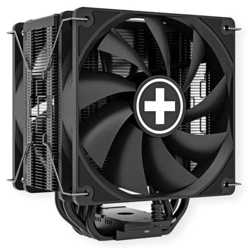 Xilence M705D AMD und Intel CPU Kühler, 2x 120mm Black PWM Lüfter, 220W TDP, schwarz Bild 7