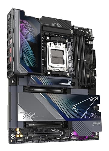 GIGABYTE X870E AORUS Master X3D Mainboard - Unterstützt AMD Ryzen 9000 CPUs, digitales 18+2+2-Phasen-VRM, bis zu 9000MHz DDR5 (O.C.), 2xPCIe 5.0 + 3xPCIe 4.0, Wi-Fi 7, 10GbE LAN, USB 4 Bild 8
