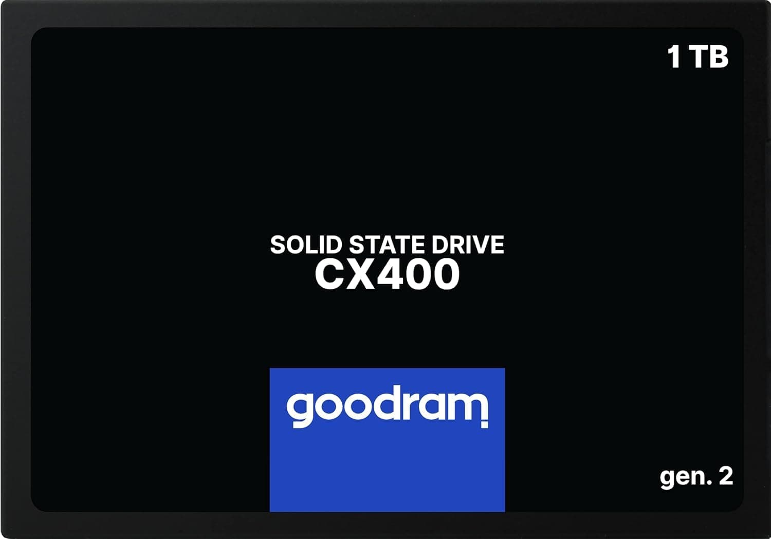 goodram SSD 1TB CX400 Gen.2 1024GB Solid State Drive SSD mit SATA III Interface 3D TLC NAND Flash Speicherchips 2,5 Zoll zur Beschleunigung Ihres PCs bis zu 10 Mal Schwarz 1024 GB 1 TB Bild 3