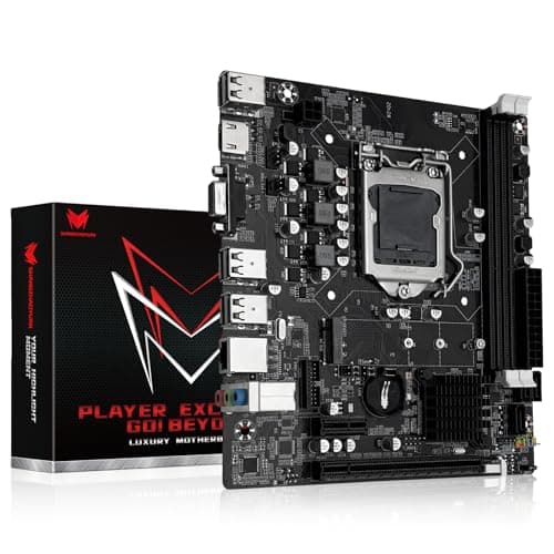 SHANGZHAOYUAN H61C Mainboard LGA 1155 Gaming Motherboard Kompatibel mit Intel 2th/3th Gen i3,i5,i7/Xeon E3 V2/Pentium Series CPUs, PCIe X16, 100M LAN, DDR3, NVME/NGFF M.2, VGA, HDMI-kompatibel Bild 2