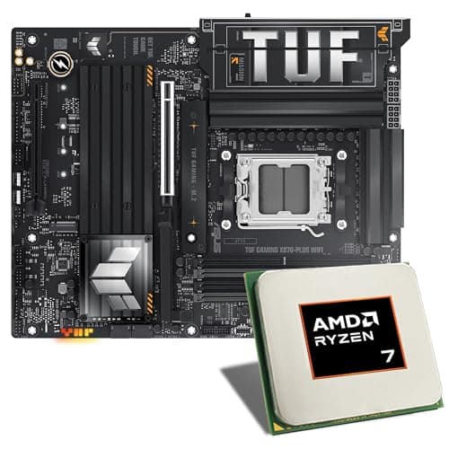 Mainboard Bundle | AMD Ryzen 7 9800X3D, 8X 4700 MHz, ASUS TUF Gaming X870-PLUS WiFi, 4X M.2 Port, PCIe 5.0 x16, USB 4 | Tuning Kit | CSL PC Aufrüstkit Bild 2