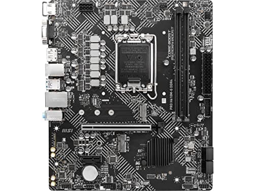 MSI PRO H610M-G DDR4 Mainboard, Micro-ATX - unterstützt Intel Core Prozessoren 12. Generation, LGA 1700, 2 x DIMMs (3200MHz), 1x PCIe 4.0 x16 Slot, 1 x M.2 Gen3, Intel 1G LAN, HDMI 2.1, DP 1.4 & VGA Bild 2
