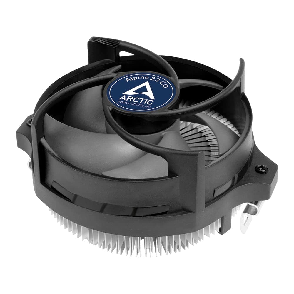 ARCTIC Alpine 23 CO - Kompakter AMD CPU Kühler für AM5 und AM4, Wärmeleitpaste MX-2 voraufgetragen, für Dauerbetrieb, Computer, PC - Schwarz