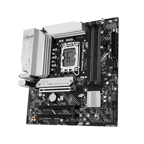 ASUS Intel B760 (LGA 1700) mATX-Mainboard (DDR5, PCIe 5.0 Ready, 2x M.2-Steckplätze, WIFI 6E, Realtek 2.5Gb Ethernet, DisplayPort, HDMI, SATA 6 Gbps, h. USB 10Gbps Type-A & v. USB 5Gbps Type-C, Aura S Bild 6