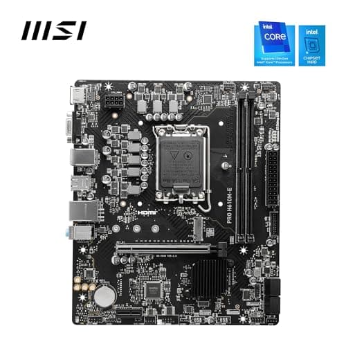 MSI PRO H610M-E Motherboard, Micro-ATX - Unterstützt Intel Core Prozessoren der 12. und 13. Generation, LGA 1700 - DDR5 Memory Boost 5600MHz/MAX, PCIe 4.0 x16 Slot, M.2 Gen3 Slot Bild 4