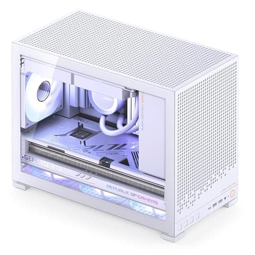 Jonsbo D32 PRO PC-Gehäuse Weiß – Kompaktes mATX-Case mit Back-Connect-Support, Tempered Glass, Staubfiltern & High-End-Kühlung Weiß Tempered Glass Bild 6