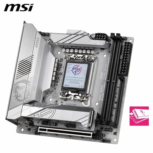 MSI MPG Z890I Edge TI WiFi Mainboard, Mini-ITX - Unterstützt Intel Core Ultra Prozessoren (Serie 2), LGA 1851-110A SPS VRM, DDR5 Memory Boost (8600+ MT/s OC), PCIe 5.0 x16, M.2 Gen5, Wi-Fi 7, 5G LAN Bild 6