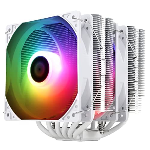 TR Peerless Assassin 120 SE ARGB weißer CPU-Luftkühler, 6 Heatpipes CPU-Kühler, Dual Lüfter 120 mm C12CW-S PWM, AGHP-Technologie, für AMD AM4 AM5/Intel 1700/1150/1151/1200 PA120 SE WHITE ARGB Bild 2