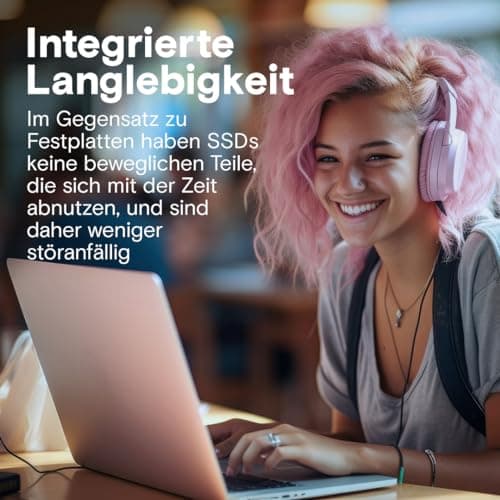 Crucial BX500 SATA SSD 1TB, 2,5" Interne Festplatte, bis zu 540 MB/s, 1TB SSD kompatibel mit Laptop und Desktop (PC), 3D NAND, Dynamische Schreibbeschleunigung - CT1000BX500SSD101 Bild 4