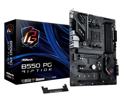 ASRock MB AMD AM4 B550 PG Riptide 90-MXBGH0-A0UAYZ Schwarz