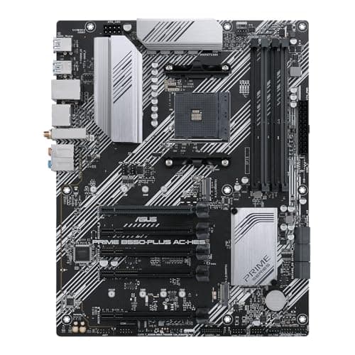 ASUS Prime B550-PLUS AC-HES: AMD AM4 Sockel, PCIe 4.0, Dual M.2, WLAN 5, 1 GB LAN, ATX Motherboard Bild 2
