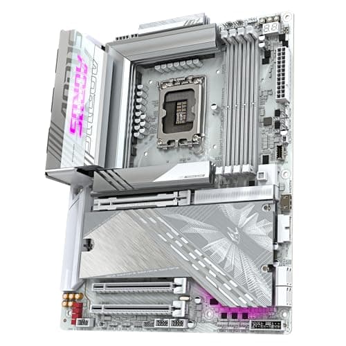 GIGABYTE Z890 AORUS Elite X Ice Motherboard - Unterstützt Intel Core Ultra (Serie 2) CPUs, 16+1+2 Phasen VRM, bis zu 9500MHz DDR5 (OC), 1xPCIe 5.0 + 4xPCIe 4.0, Wi-Fi 7, 2.5GbE LAN, Thunderbolt 4 Bild 8