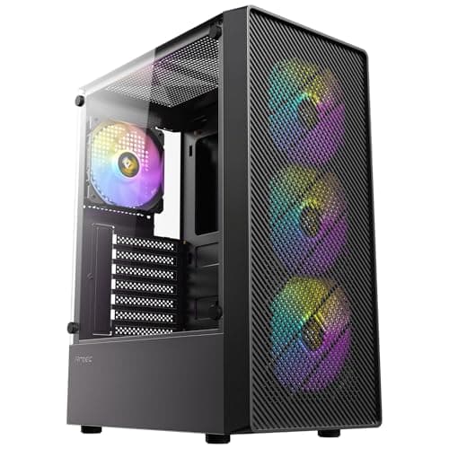 ANTEC AX26 RGB Elite PC Gehäuse Midi Tower Gaming ATX, schwarz Bild 4