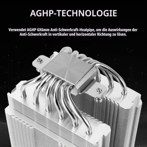 Thermalright Peerless Assassin 120 Digital ARGB White CPU-Kühler, Kühlung mit Doppeltürmen und Doppellüftern,CPU-Luftkühler,Digitale Bildschirmabdeckung,für AM4/AM5,Intel LGA1851/1700/115X/1200 Bild 4