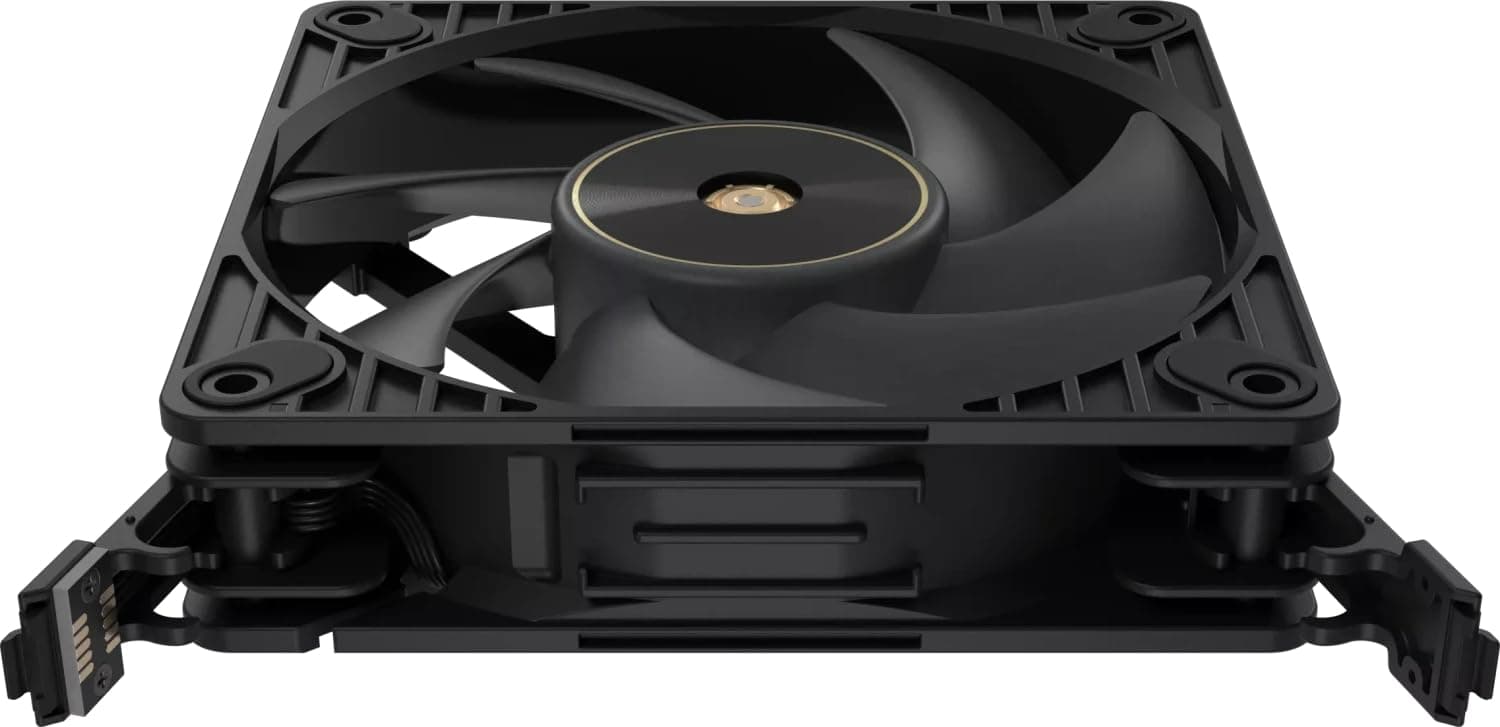 ASUS ProArt PF120 Single Pack PMW-Lüfter, 120 mm, hohe Leistung, 28 mm Rahmen, LCP-Flügel, leiser Betrieb, Präzisionstechnik, Kettenverbinder, Schwarz Bild 5