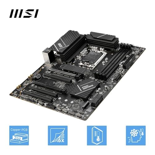 MSI PRO B760-P DDR4 II Mainboard, Micro-ATX - Unterstützt Intel Core Prozessoren der 12., 13. & 14. Generation, LGA 1700 - DDR4 Memory Boost 5333+MHz/OC, PCIe 4.0 x16 Slots, M.2 Gen4 Slots, 2.5G LAN Bild 8