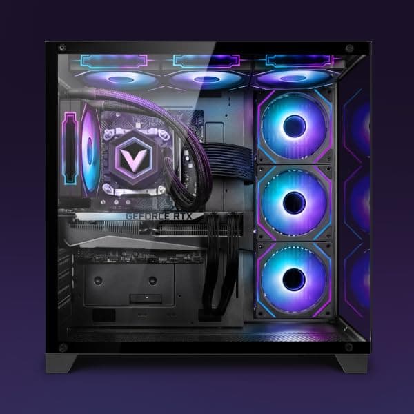 Vibox IX-532 Gaming PC • AMD Ryzen 7 9800X3D 8-Kern • AMD Radeon RX 9070 XT 16GB • 32GB RAM • 1TB SSD • Windows 11 • WLAN 6 + Bluetooth 5.4 • Noir Schwarz 1 TB 32 GB RX 9070 XT Windows 11 Home Bild 3