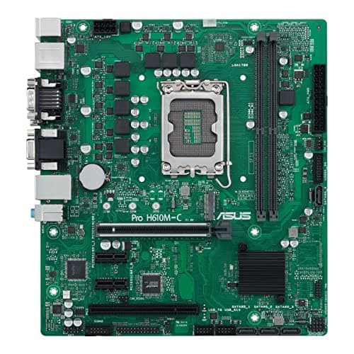 ASUS Prime H610M-C-CSM Business-Mainboard Sockel Intel LGA 1700 (Intel H610, mATX, DDR4 Speicher, PCIe 4.0, 2X M.2, COM Header, RGB Header) M-C-CSM Pro H610 Bild 4