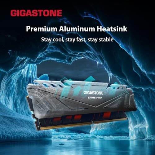 【DDR5 RAM】GIGASTONE Game PRO 128GB Kit (4x32GB) DDR5 6400MHz PC5-51200 CL40-40-40-84 Intel XMP 3.0 AMD Expo 1.35V UDIMM 288 Pin Unbuffered Non ECC High Performance Gaming Desktop Memory - Schwarz Bild 6