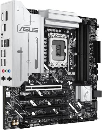 ASUS Prime Z890M-PLUS WiFi Gaming Mainboard Sockel Intel LGA1851 (mATX, DDR5, PCIe 5.0, 3X M.2, DisplayPort, HDMI, Advanced AI, WiFi 7, Aura Sync) Bild 6